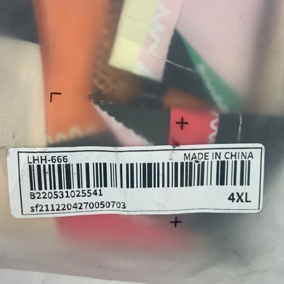 SHEIN Plus Geo Print Drop Shoulder Blouse in 4XL (20) NWOT - Picture 5 of 6